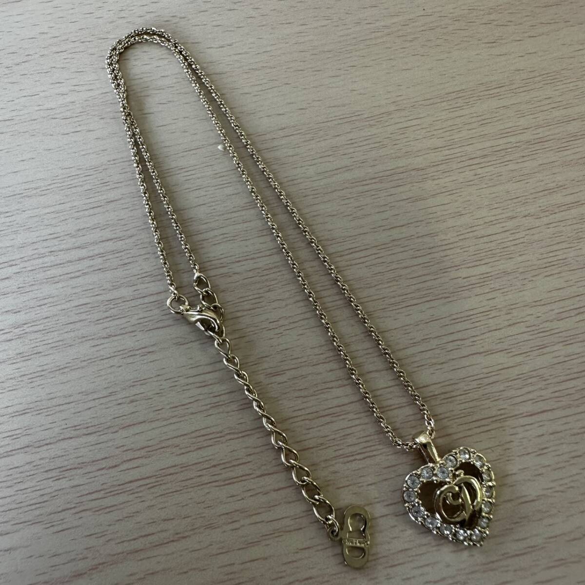 【T0909】 Dior ディオール ネックレス ゴールドカラー レディース アクセサリー 約6.6g