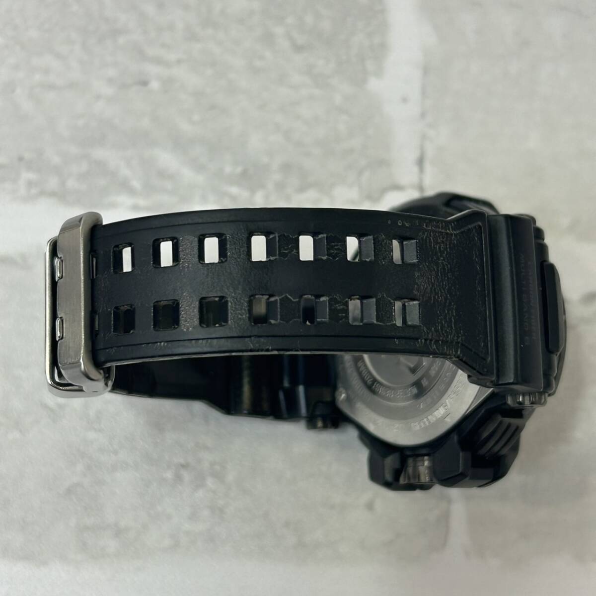 【TC0923？】CASIO カシオ ジーショック G-SHOCK GPW-1000-1BJF ラバーベルト GPS ハイブリッド 電波ソーラー 現(xiàn)狀稼働品 腕時(shí)計(jì) 付屬品無