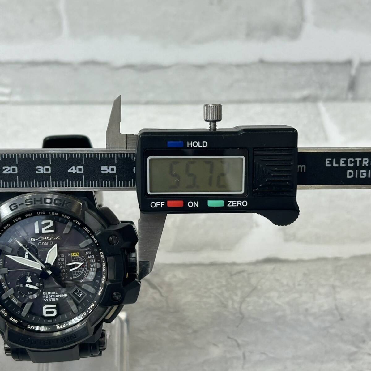 【TC0923？】CASIO カシオ ジーショック G-SHOCK GPW-1000-1BJF ラバーベルト GPS ハイブリッド 電波ソーラー 現(xiàn)狀稼働品 腕時(shí)計(jì) 付屬品無