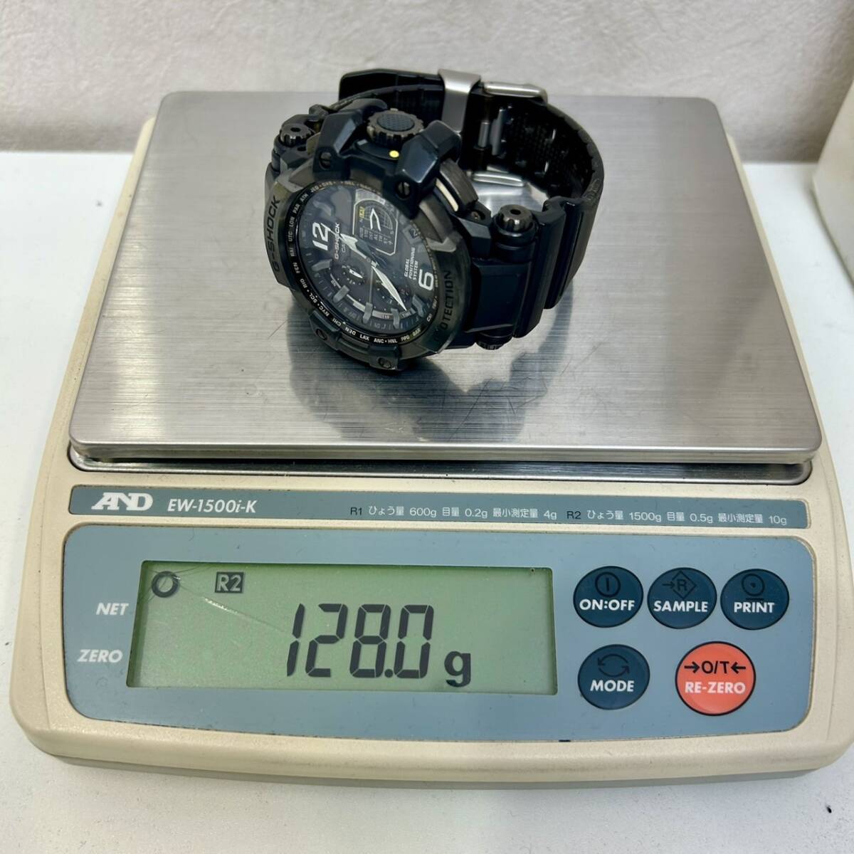 【TC0923？】CASIO カシオ ジーショック G-SHOCK GPW-1000-1BJF ラバーベルト GPS ハイブリッド 電波ソーラー 現(xiàn)狀稼働品 腕時(shí)計(jì) 付屬品無