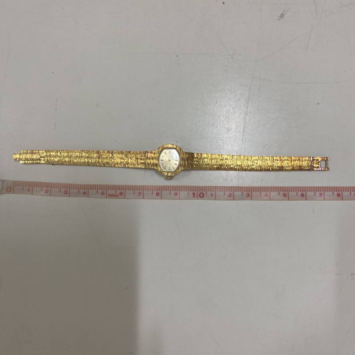 【TK0923】POLEK 18K.R.P レディース クオーツ 付屬品無 不動品　腕時計