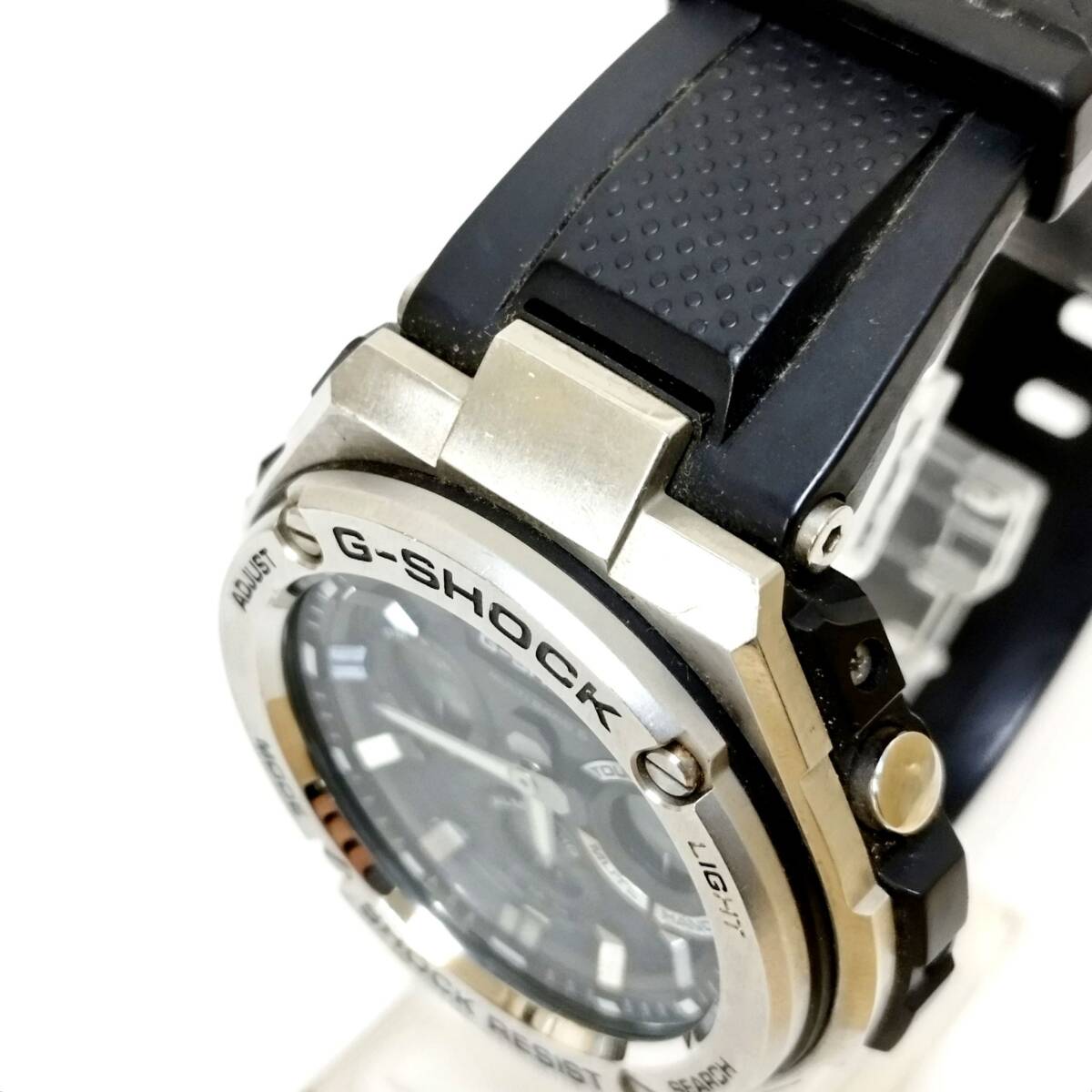 【T0922】CASIO カシオ G-SHOCK GST-W110 ラバーベルト ソーラー 現(xiàn)狀稼働品 腕時計 メンズ 付屬品無し 