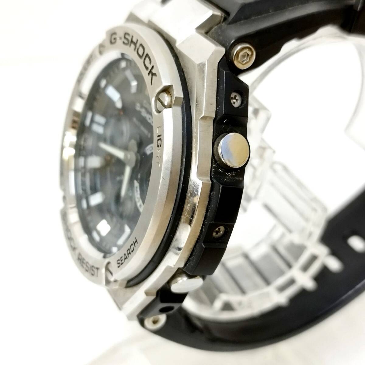 【T0922】CASIO カシオ G-SHOCK GST-W110 ラバーベルト ソーラー 現(xiàn)狀稼働品 腕時計 メンズ 付屬品無し 