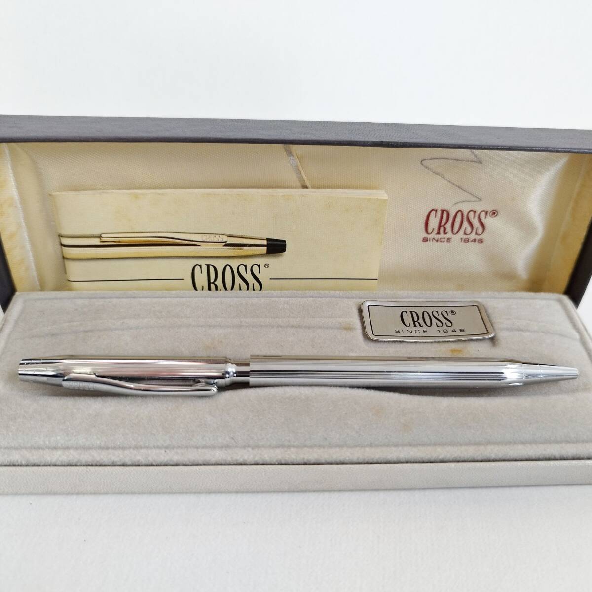 【TSS0914】CROSS クロス ボールペン ジャンク品 シルバーカラー