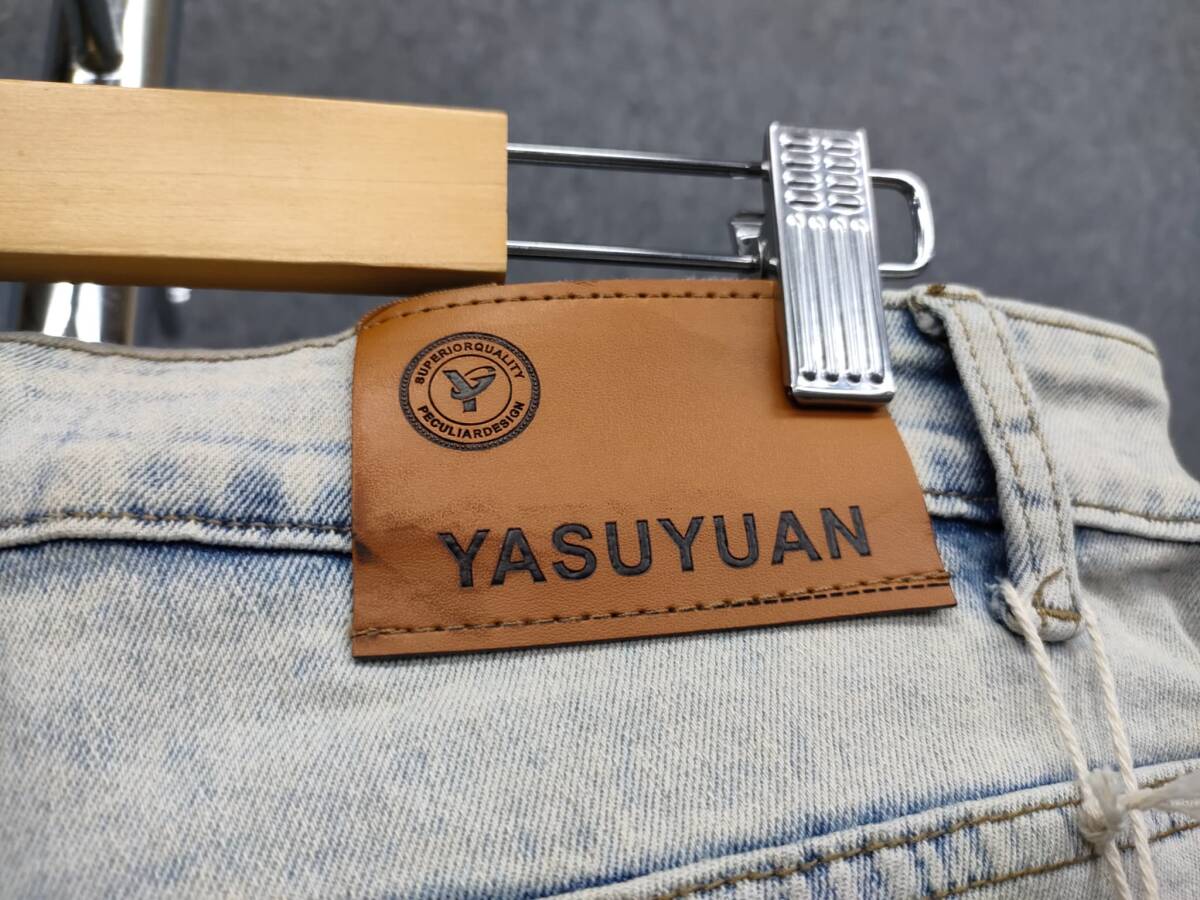 ★YASUYUAN メンズ ダメージジーンズ デニムパンツ ボトムス サイズ36_画像6