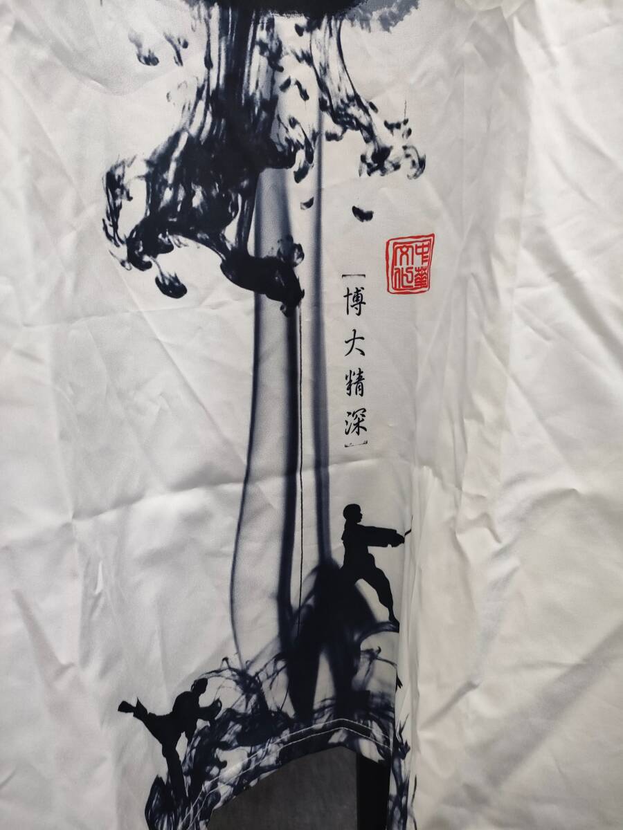 ★着物風ジャケット 白黒 羽織り メンズ サイズXXXL_画像5