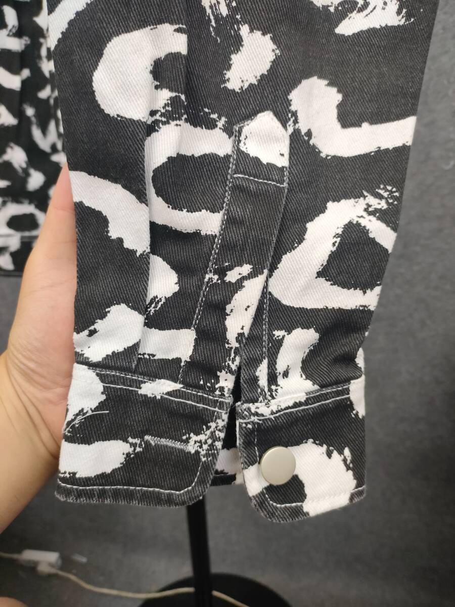 ★ブランド不明 メンズシャツ 長袖シャツ 総柄シャツ サイズXXXL_画像4