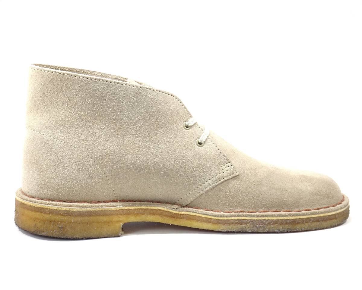 即決 Clarks 26.0cm デザートブーツ クラークス メンズ サンドスエード 本革 チャッカブーツ レースアップ 本皮 革靴 カジュアル 紳士靴_画像3