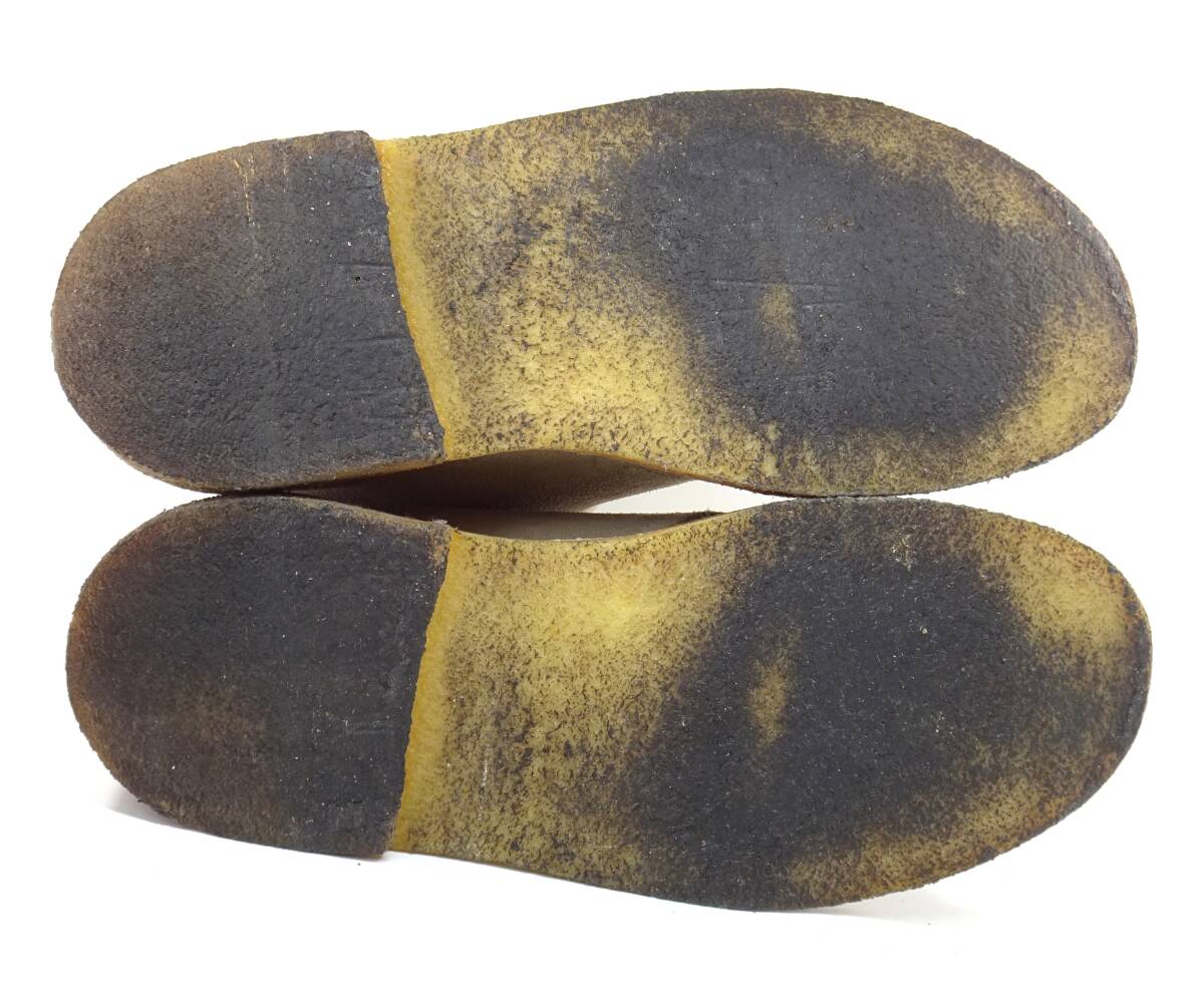 即決 Clarks 26.0cm デザートブーツ クラークス メンズ サンドスエード 本革 チャッカブーツ レースアップ 本皮 革靴 カジュアル 紳士靴_画像8