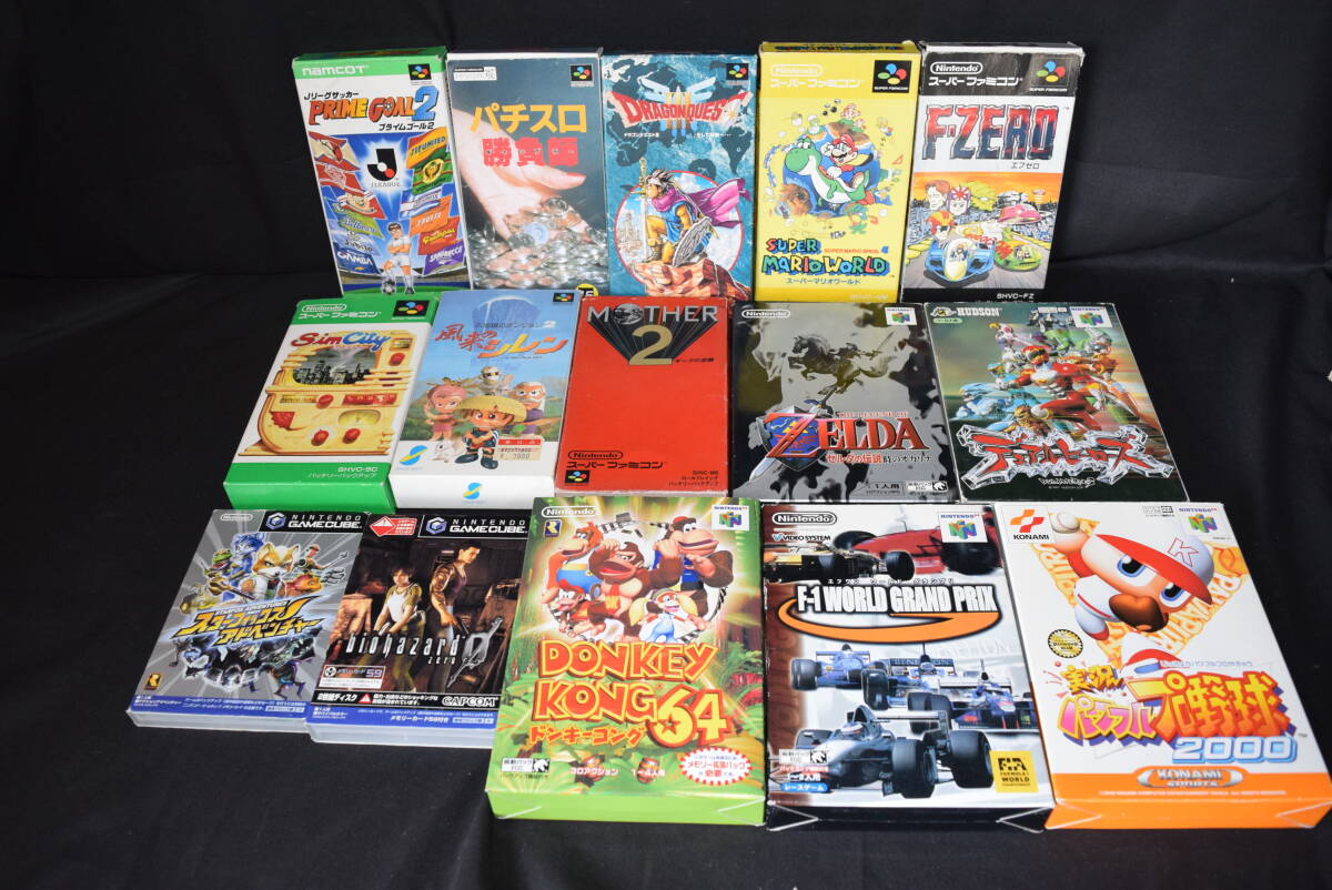 M Nintendo 任天堂 ゲームソフト まとめ １５本 ゲームキューブ スーファミ 64 など ゼルダ ドンキーコング ドラクエ バイオハザード