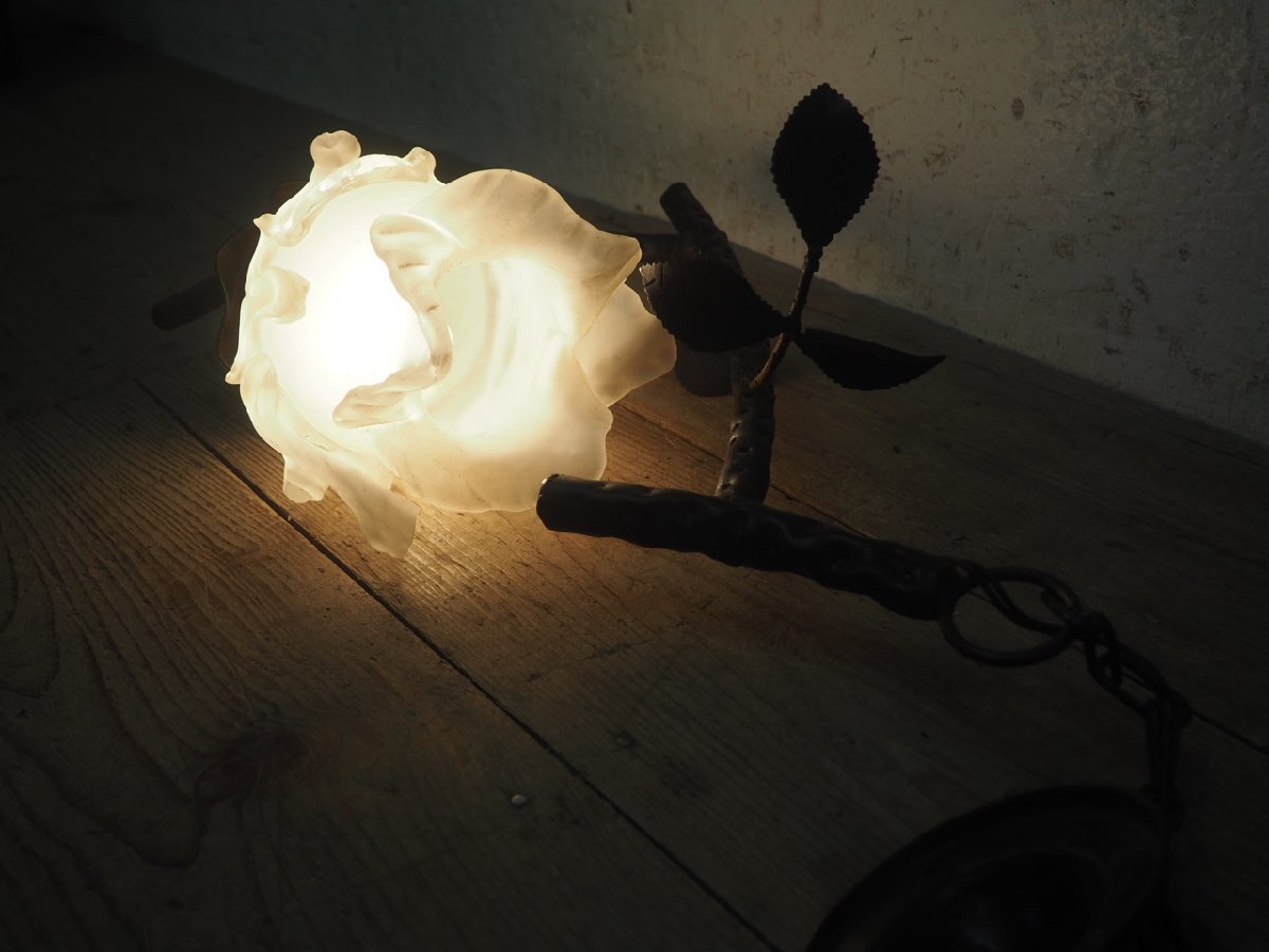 タP0869◆アイアンフレームの素?cái)长圣讠螗昆螗去楗ぅ取籁楗攻伐З`ド 天井照明 電気 カフェ 喫茶店 インテリア アンティーク調(diào)I笹2