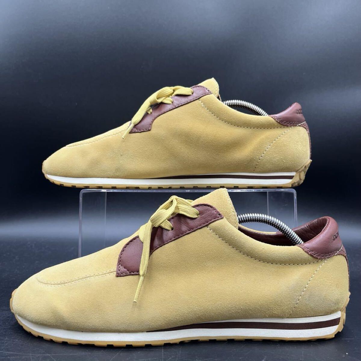 1円 【美品】 DOLCE&GABBANA ドルチェアンドガッバーナ 【圧倒的存在感】 メンズ ローカット スニーカー シューズ 靴 スエード 27cm相當(dāng)