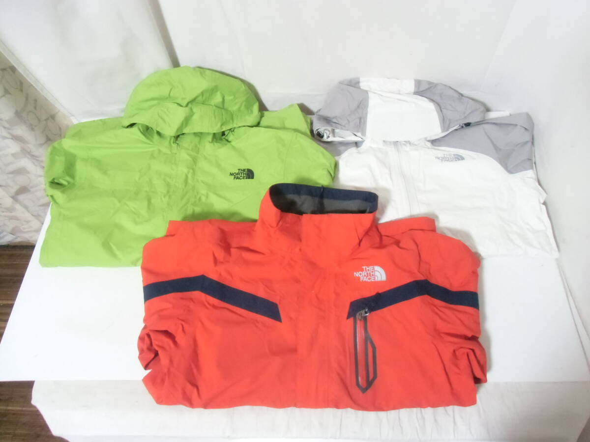 □ THE NORTH FACE ノースフェイス ウィンドブレーカー 3点まとめ売り メンズM・レディースLG・BOY’S LG ジャケット アウトドア