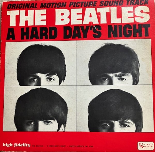 ☆ BEATLES A HARD DAY'S NIGHT US盤 SOUND TRACK LP MONO 3366 LPレコード 