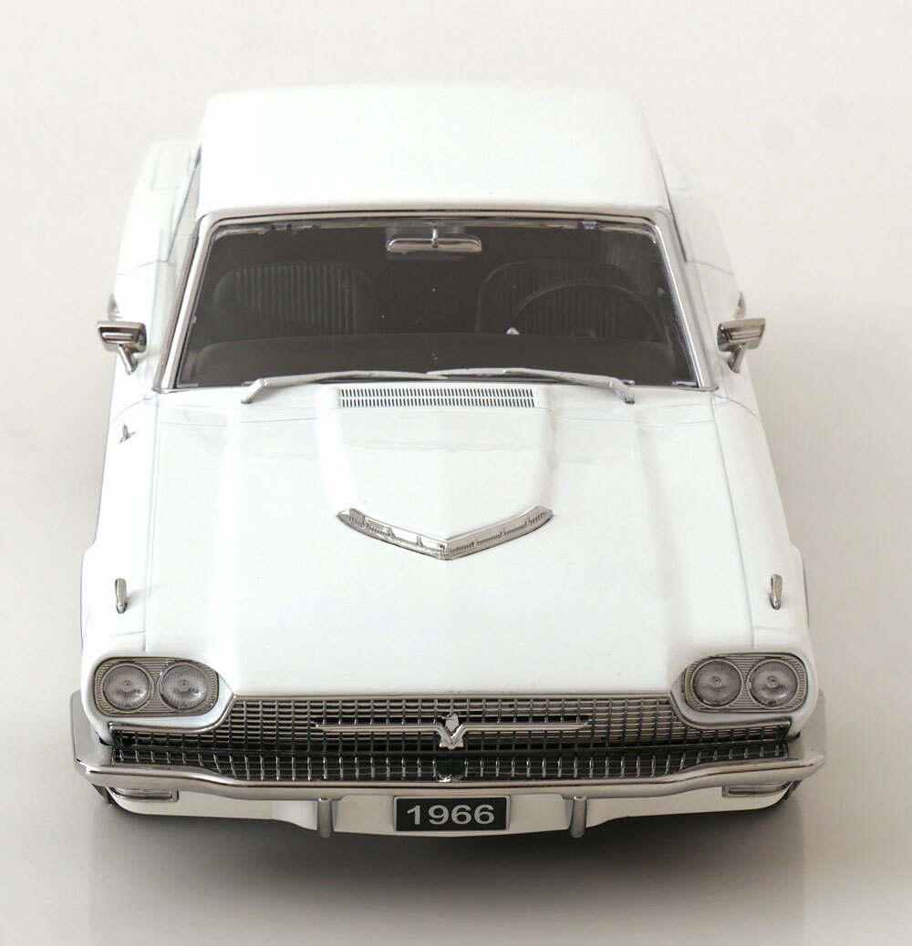 <予約品> KK scale 1/18 Ford Thunderbird Coupe 1966 ホワイト ダイキャスト製 フォード ミニカー_画像3