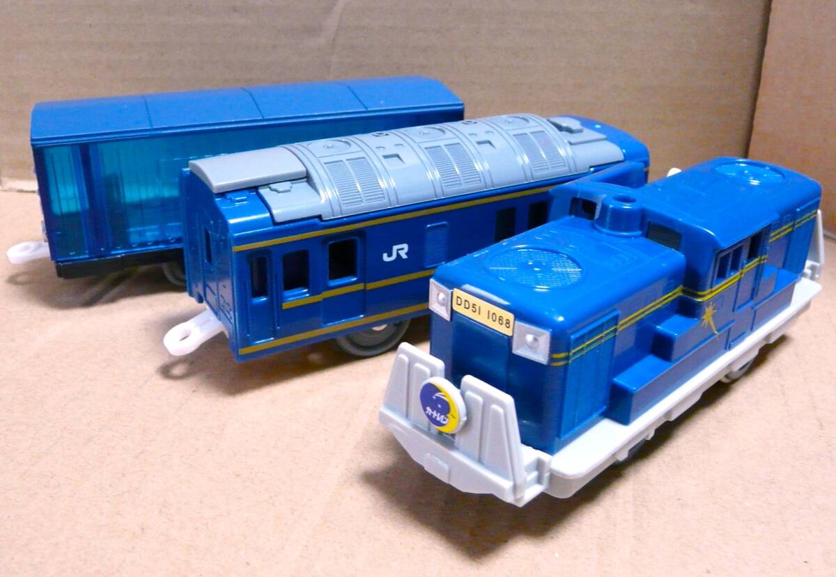  Plarail машина DD51 1068 Cart дождь Hokkaido 3 обе комплект used