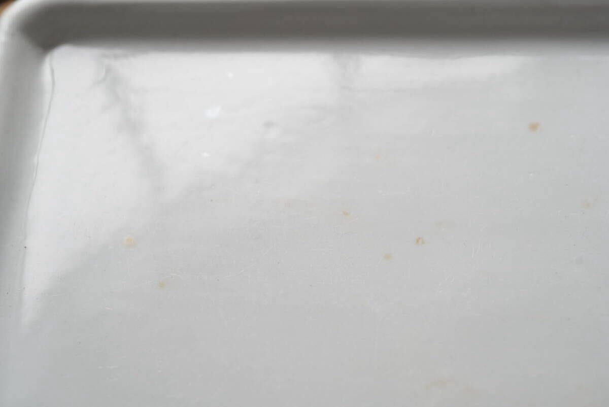 希少 Creil et Montereau 古いクレイユ・エ・モントロー窯 テールドフェール 四方足付台皿 フラットプレート_画像8