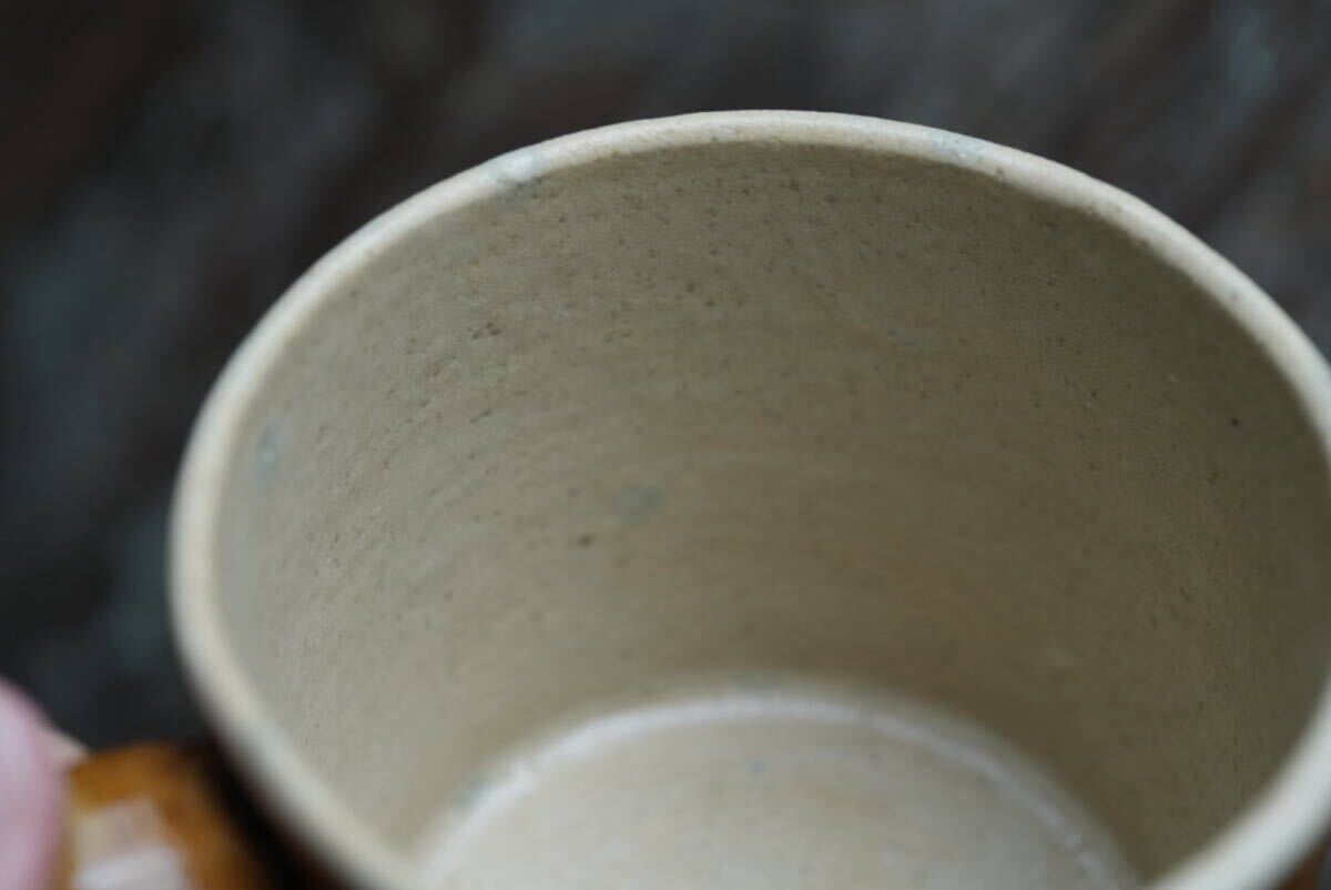 19世紀(jì) 古いCul Noir キュノワール マグカップ / 1800年代?フランス / アンティーク 古道具 民藝 民陶 コーヒーカップ 06
