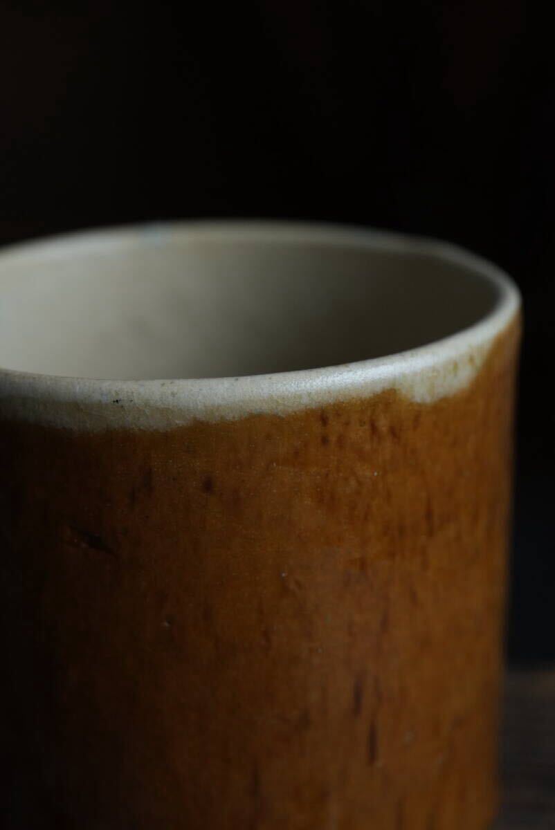 19世紀(jì) 古いCul Noir キュノワール マグカップ / 1800年代?フランス / アンティーク 古道具 民藝 民陶 コーヒーカップ 06