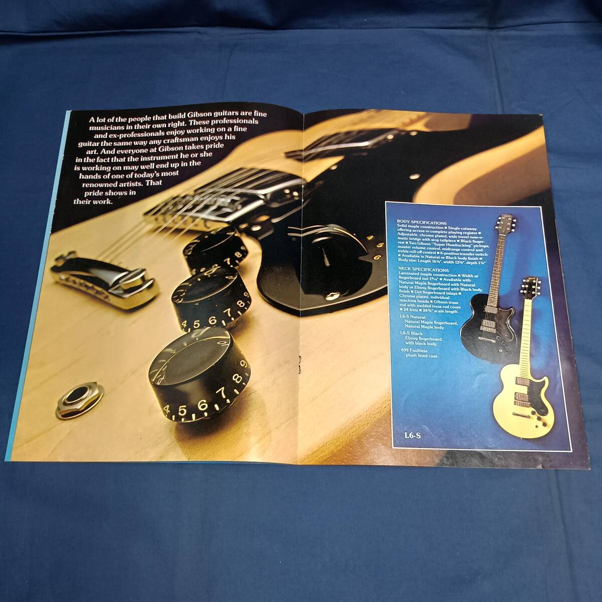 ac8*[Gibson solid body series]* Gibson гитара, американская версия, обложка karu Roth Santana, подлинная вещь, каталог *1975 год 