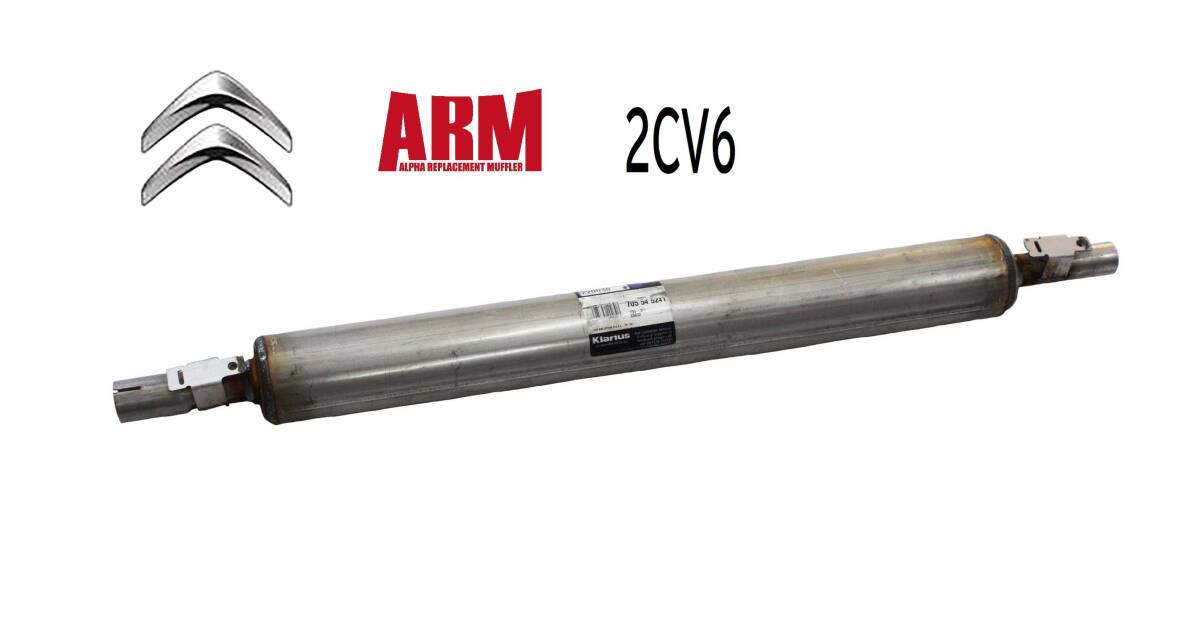 シトロエン ２ＣＶ メインマフラー 純正品質　新品_画像1