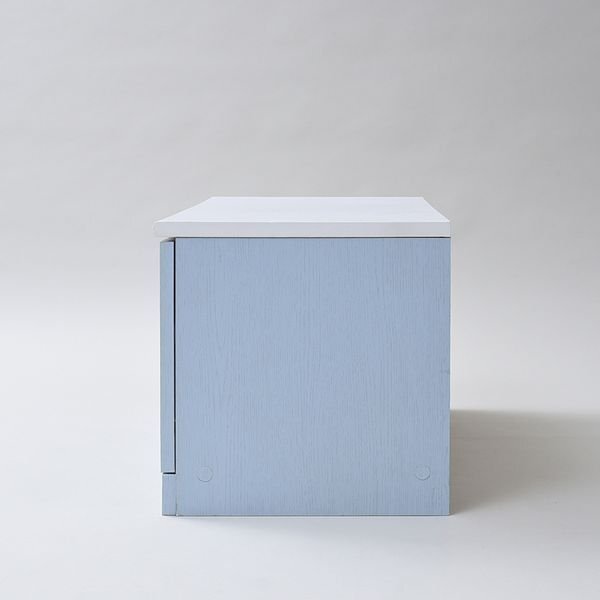 テレビ臺(tái)★フレンチカントリー/テレビ臺(tái) テレビボード テレビラック/コンパクト 幅80cm 32型/引出し 扉付き 収納/青 白/ffca-0001/特価zz