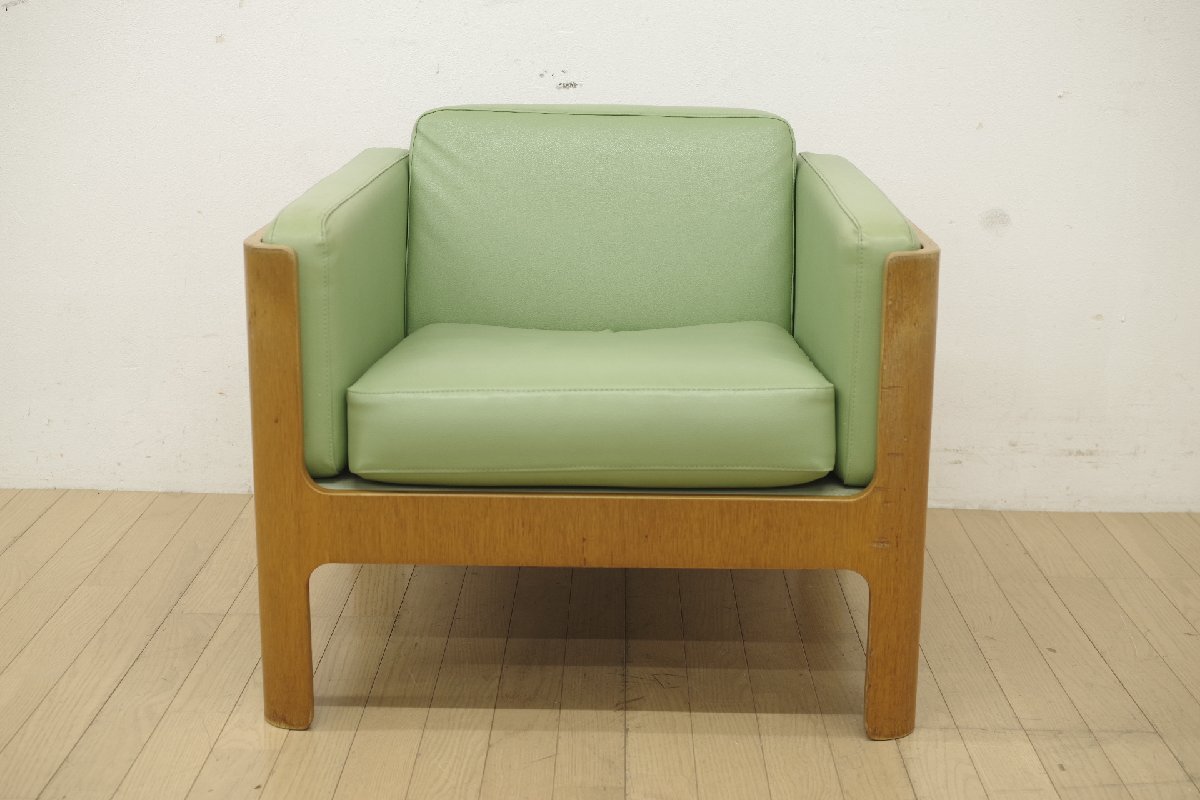  Vintage Tendo Mokko Haco - дуб конара материал легкий стул 1 местный . диван ... Северная Европа способ living прием .. лобби зеленый зеленый D