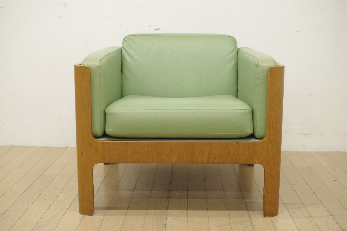  Vintage Tendo Mokko Haco - дуб конара материал легкий стул 1 местный . диван ... Северная Европа способ living прием .. лобби зеленый зеленый E