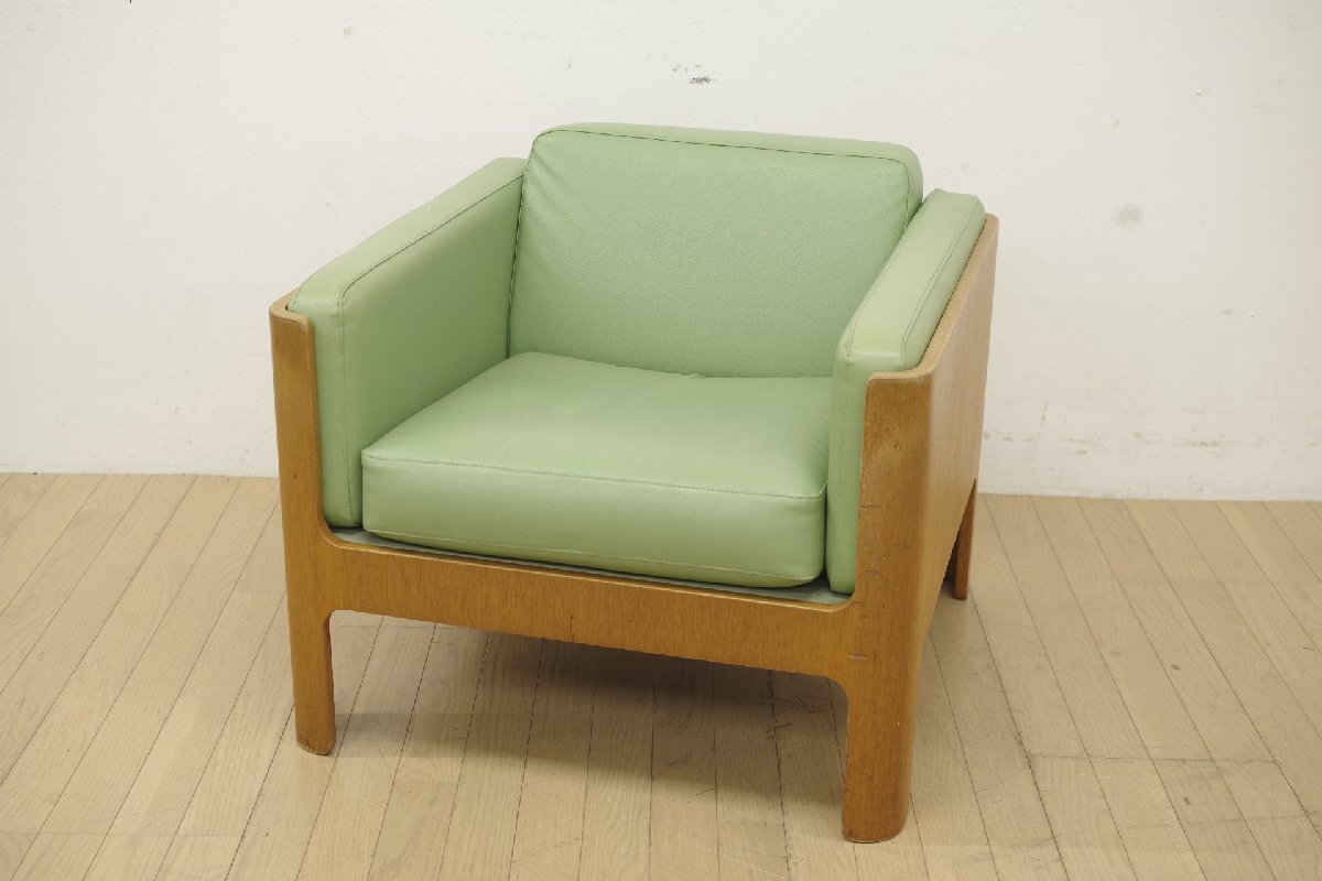  Vintage Tendo Mokko Haco - дуб конара материал легкий стул 1 местный . диван ... Северная Европа способ living прием .. лобби зеленый зеленый D