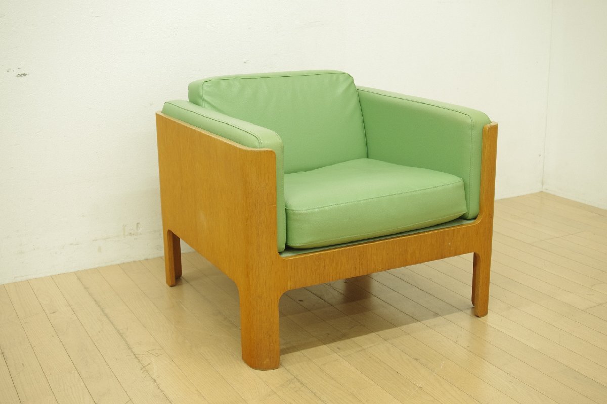  Vintage Tendo Mokko Haco - дуб конара материал легкий стул 1 местный . диван ... Северная Европа способ living прием .. лобби зеленый зеленый I