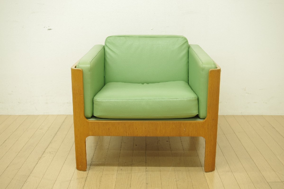  Vintage Tendo Mokko Haco - дуб конара материал легкий стул 1 местный . диван ... Северная Европа способ living прием .. лобби зеленый зеленый I