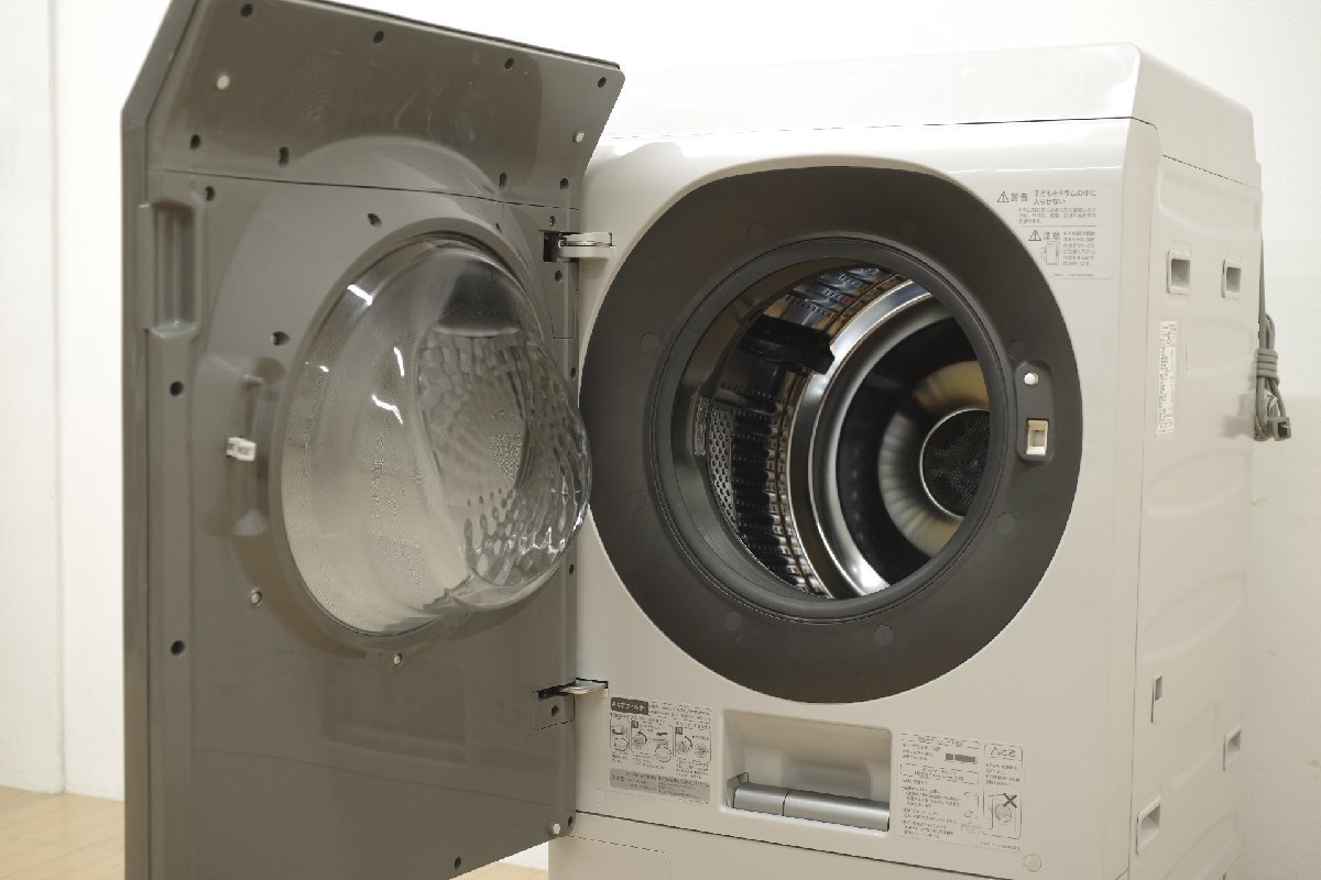 SHARP sharp барабанного типа стиральная машина ES-W111-SL стирка 11kg/ сухой 6kg 2019 год производства левый открытие серый жидкокристаллический сенсорная панель смартфон синхронизированный разборка чистка settled 