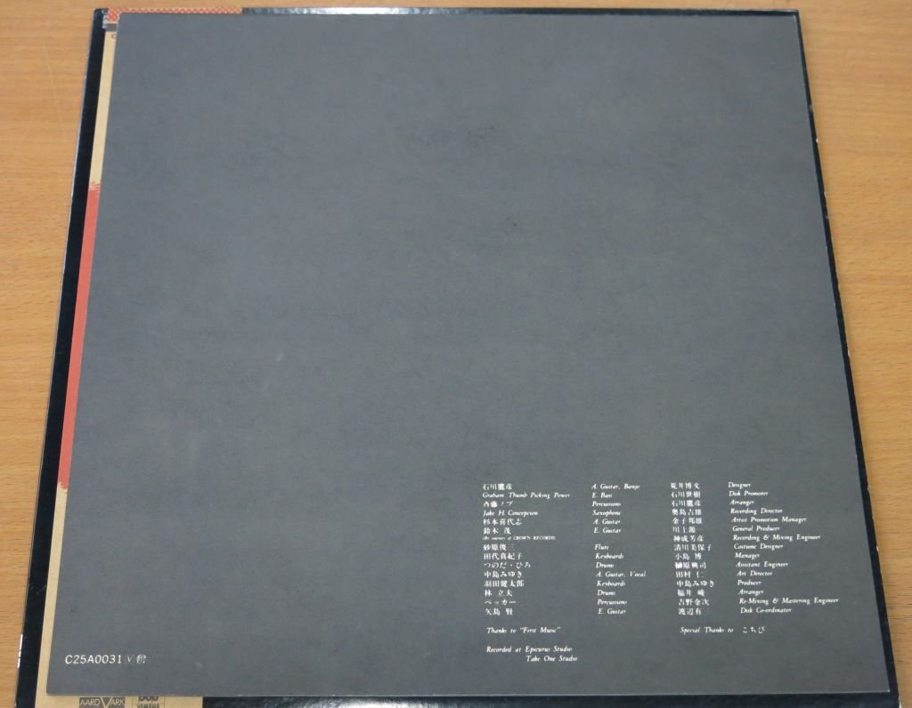 LP 中島みゆき/親愛なる者へ C25A0031 國內盤 中古品 (レコード 帯付)