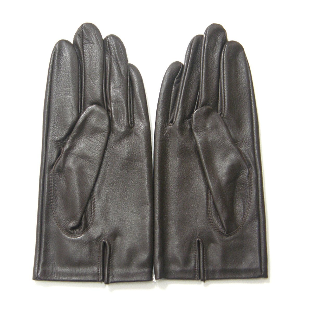 新品 J.PRESS 【羊革】 レザー グローブ 手袋 ビジネス 持ち運びやすい コンパクト オンオフ 焦げ茶 S ~ M ★233607 Jプレス ジェイプレス_画像2