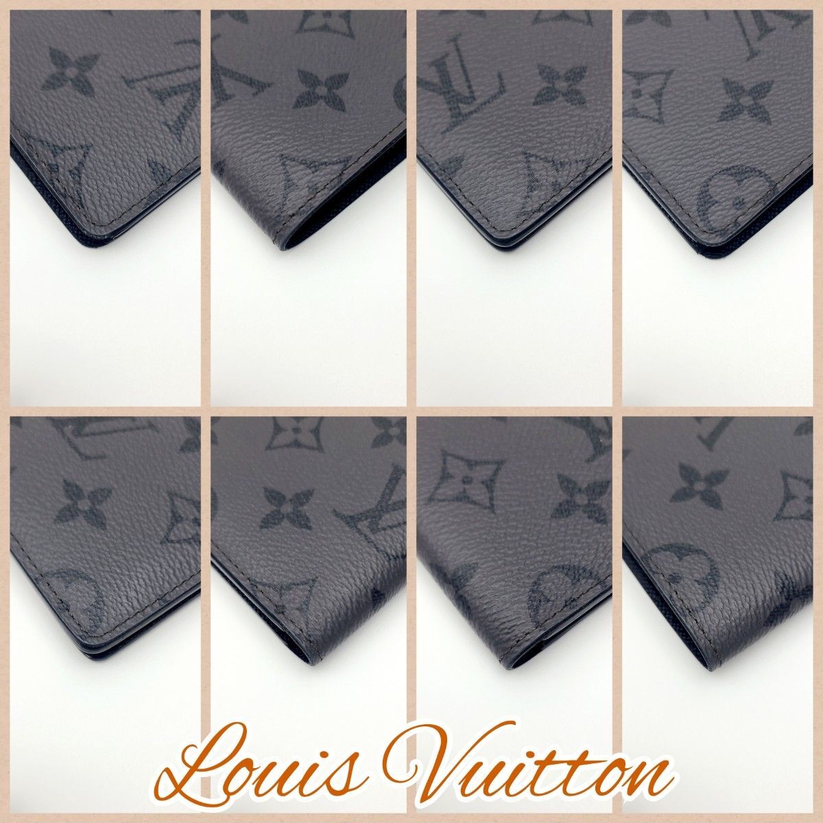 美品 ルイヴィトン モノグラム ２つ折り財布 エクリプスリバース スレンダー 箱 極美品 Louis Vuitton ルイヴィトンモノグラム 2つ折り財布