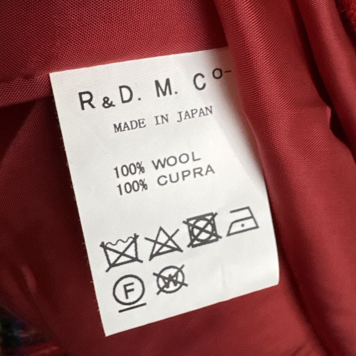 R&D.M.Co- OLDMANS TAILOR オールドマンズテーラー WOOL TARTANCHECK TUCK SKIRT タータンチェック タックスカート 定価59,400円