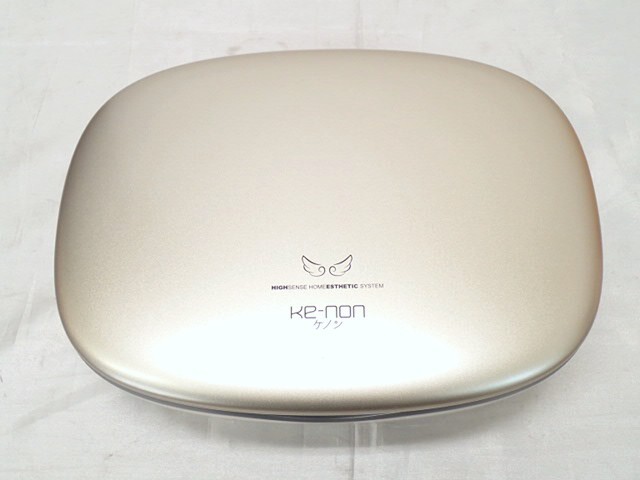 9281[A]通電品?◆ke-non ケノン◆Ver.8.5J フラッシュ式脫毛器 2022年制/NIPL-2080/シャンパンゴールド/家庭用 光美容器/エムテック