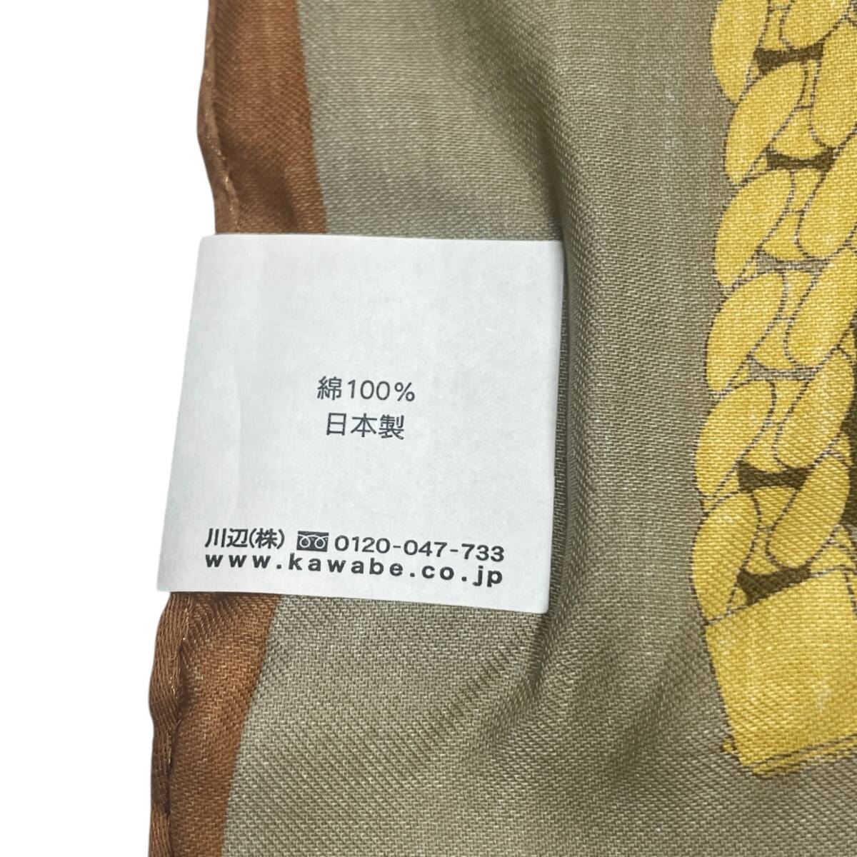 ◆未使用品◆ CELINE セリーヌ ハンカチ レオパード柄 豹柄 ヒョウ柄 綿 コットン 100% 日本製 箱有(Matsuzakaya) kyV18009N_画像5