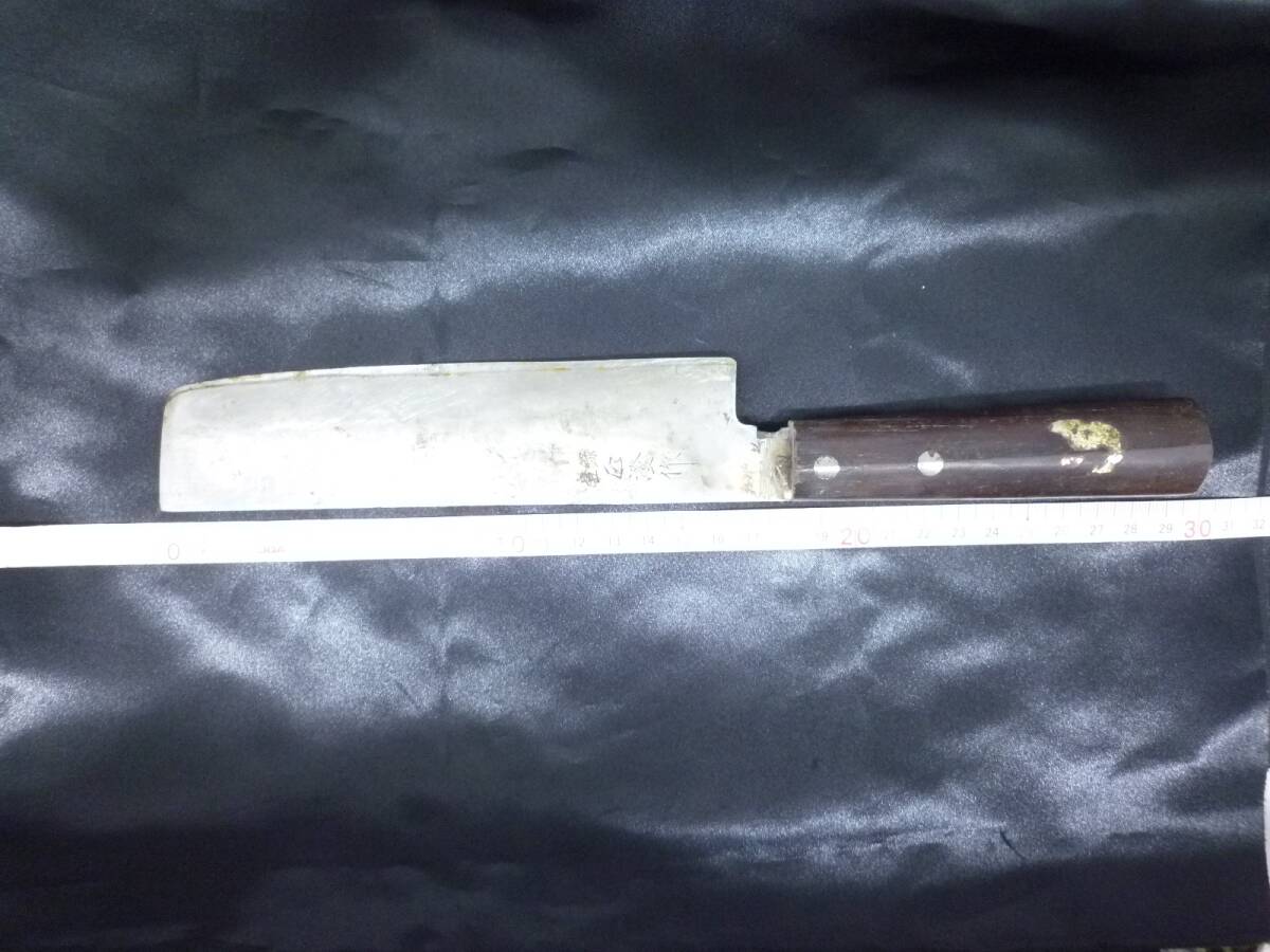 ★中古品★匠澄 作 料理包丁 スウェーデン鋼本割込　OFT8-555O_画像4