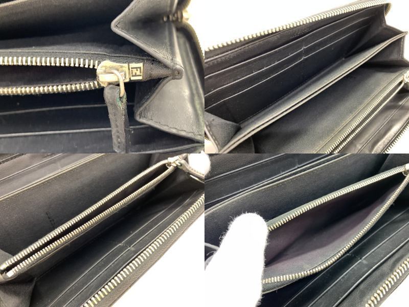 FENDI フェンディ ボキャブラリー LOVE 長財布 【中古】 ブランド 小物 箱付き ラウンドファスナー ウォレット GIN54595_画像9