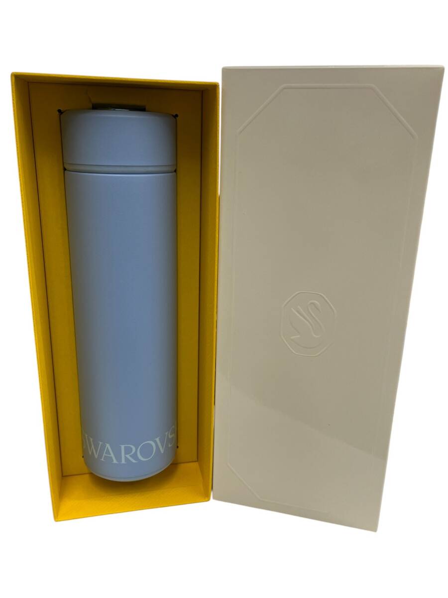 [ не использовался ] SWAROVSKI Swarovski высокий стакан фляжка 450ml бледно-голубой теплоизоляция STG3496