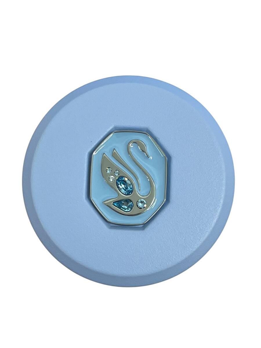 [ не использовался ] SWAROVSKI Swarovski высокий стакан фляжка 450ml бледно-голубой теплоизоляция STG3496