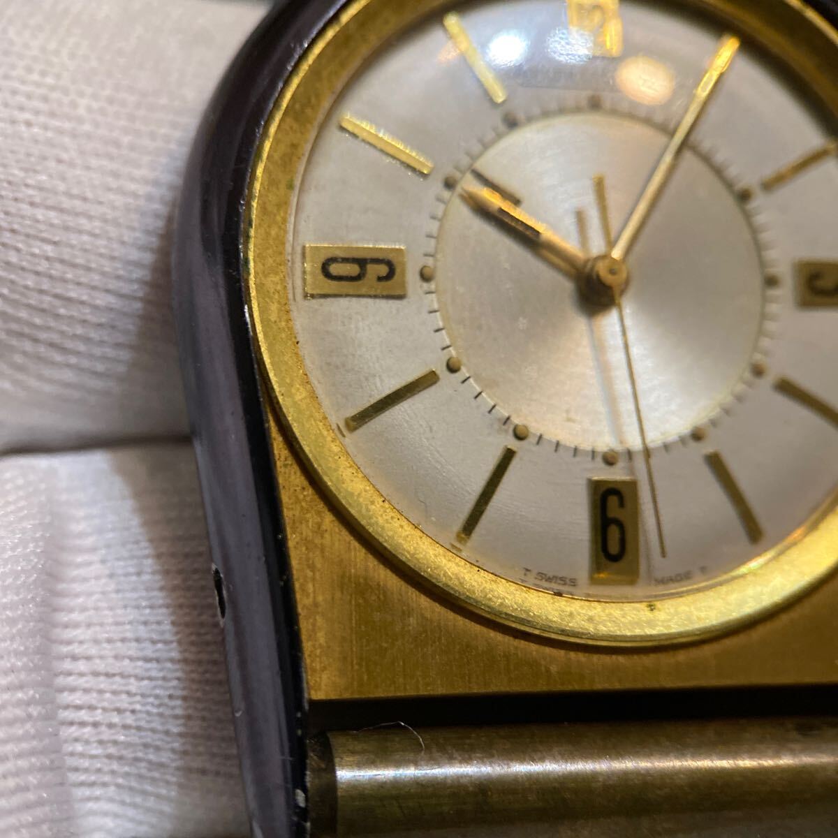 1円スタート ジャガールクルト メモボックス トラベルウォッチ アラームウォッチ 希少 レア ヴィンテージ アンティーク ゴールド 手巻き