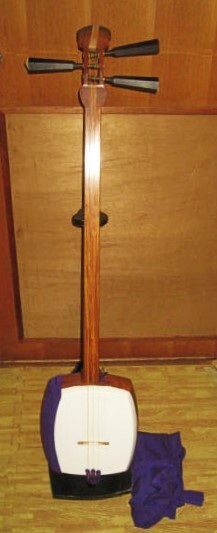 ★ほぼ未使用★津軽三味線★太棹★花梨★1本溝★破れなし★胴袋、駒付き