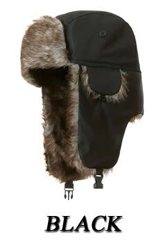 新品 トラッパーハット ボンバーキャップ 黒 ブラック 625 パイロットハット 帽子 耳当て イヤーウォーマー ミリタリー アーミー 戦闘服_画像6