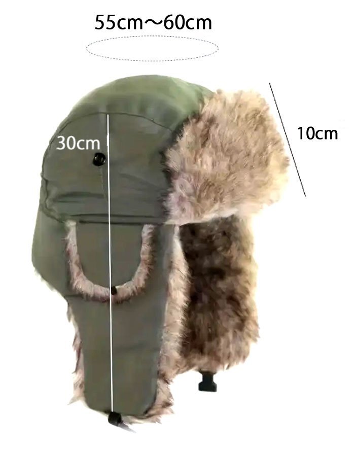 新品 トラッパーハット ボンバーキャップ 黒 ブラック 625 パイロットハット 帽子 耳当て イヤーウォーマー ミリタリー アーミー 戦闘服_画像8