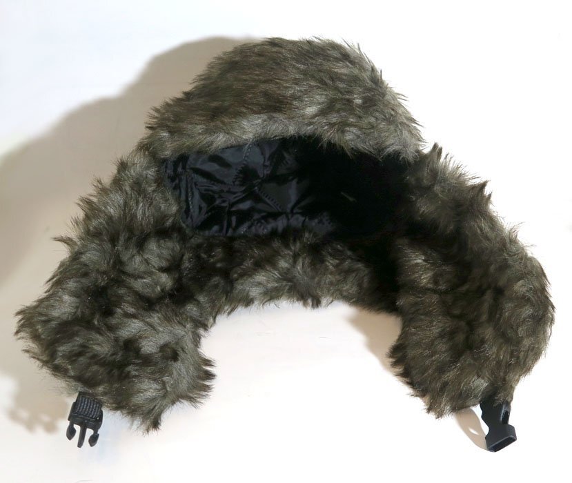 新品 トラッパーハット ボンバーキャップ 黒 ブラック 625 パイロットハット 帽子 耳当て イヤーウォーマー ミリタリー アーミー 戦闘服_画像2