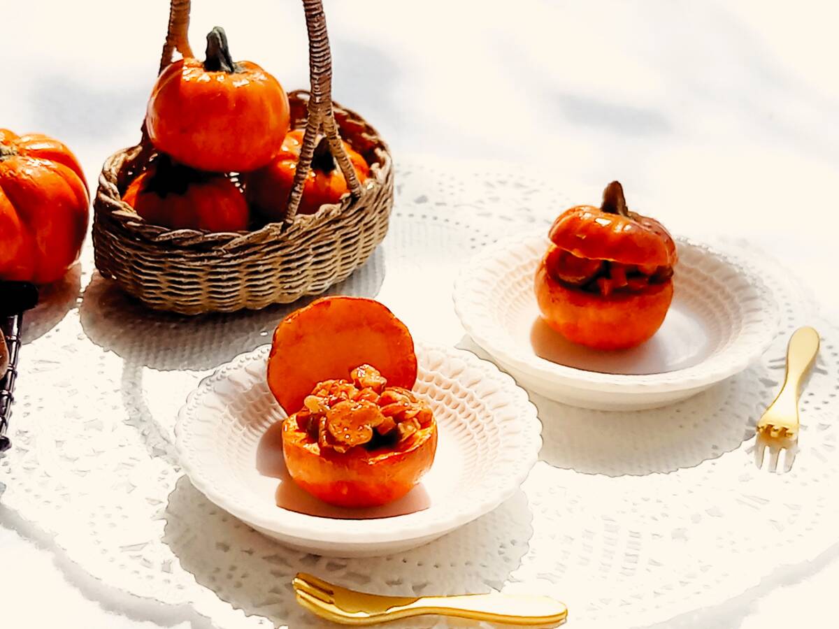 NARUMI 洋食器コレクション シルキーホワイト オーバルプレート 2枚セット おまけ付● バスケット ハロウィン料理 ● ミニチュア ガチャ_画像7