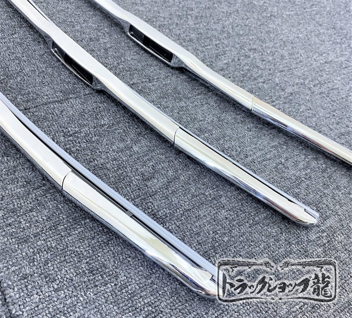 メッキ ワイパーアーム&ブレードセット メッキキャップ付き エアロタイプ 日野 グランドプロフィア エアループプロフィア H0059S_画像2