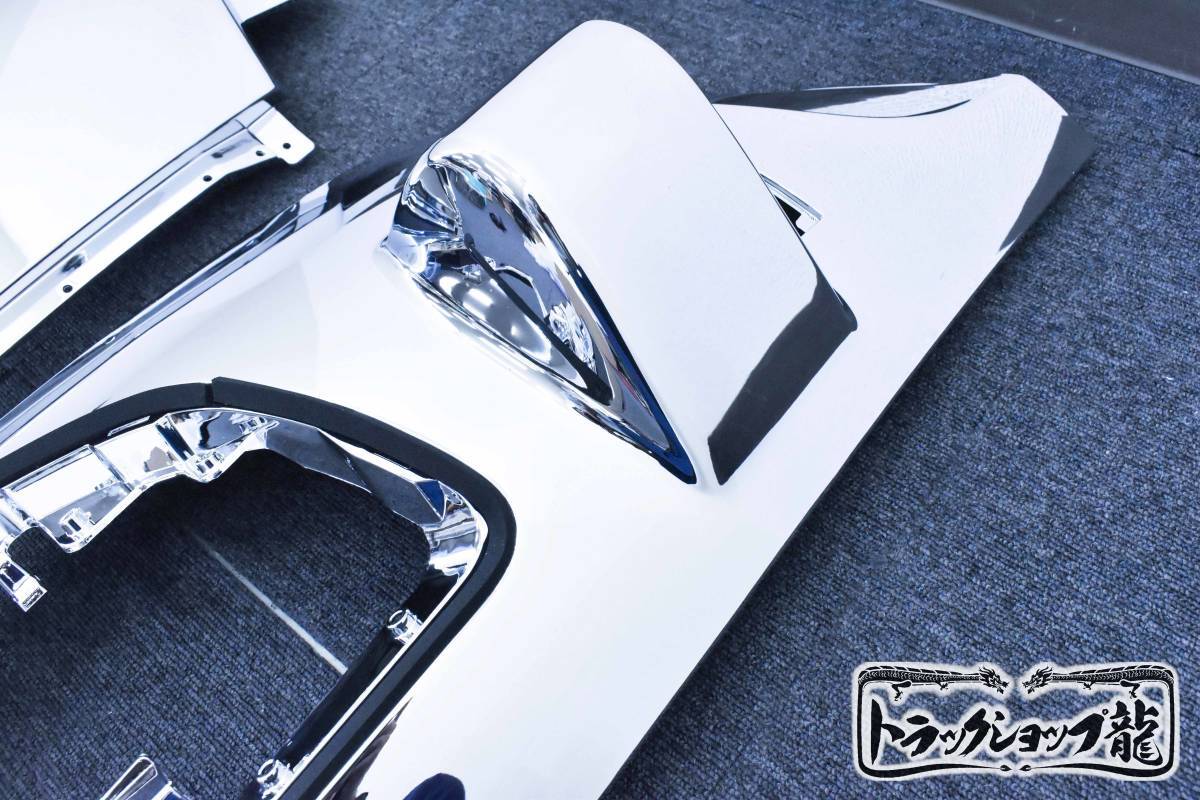 1円～メッキ フロント コーナーパネル 左右セット いすゞ 最新型 21フォワード 標(biāo)準(zhǔn)/ワイド共通 I1059P